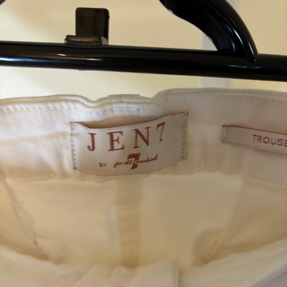 Jen7 by Seven for all Mankind NWT Women's White Trouser Pants Size 16 - Picture 2 of 10